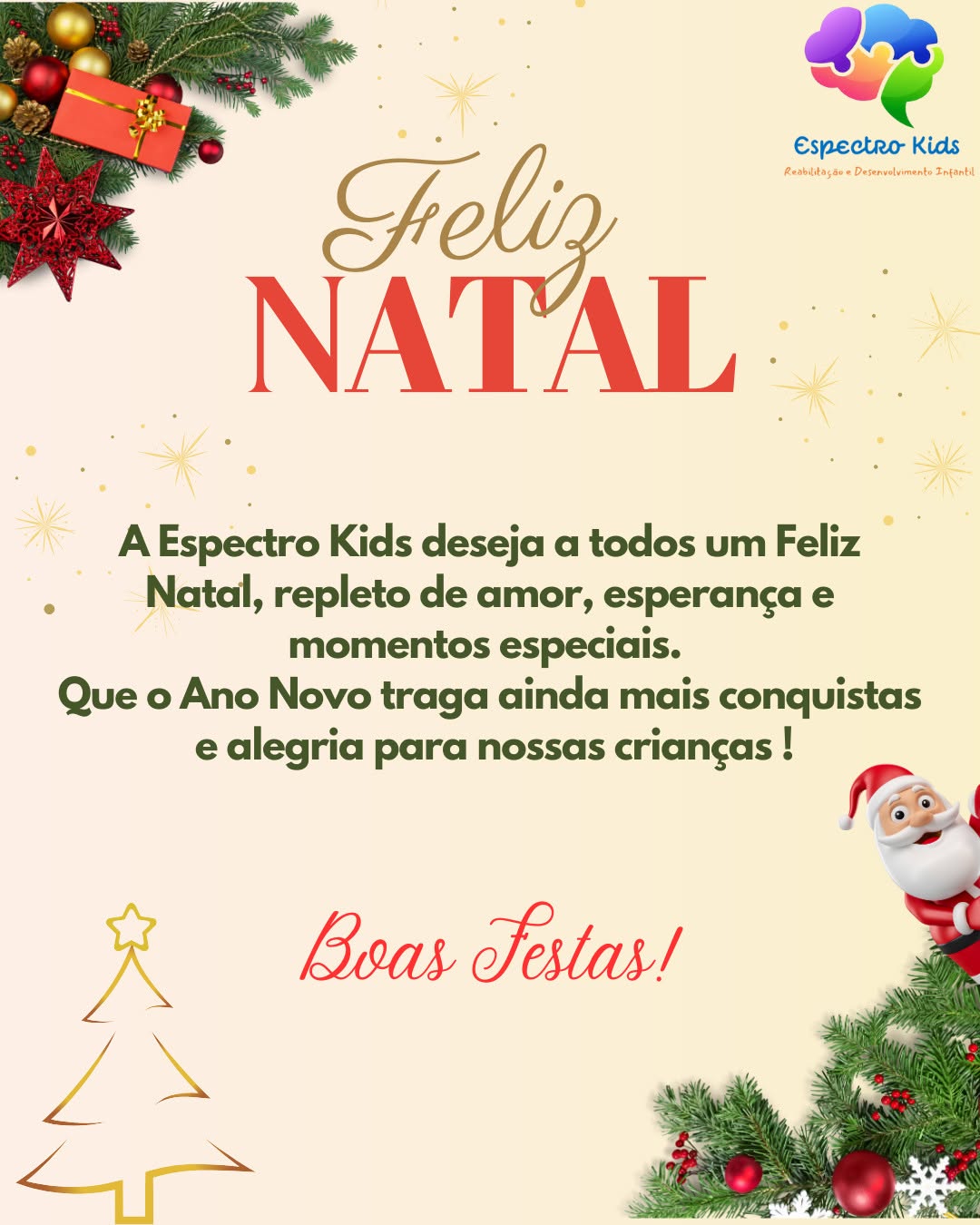 Arte de Natal da clínica