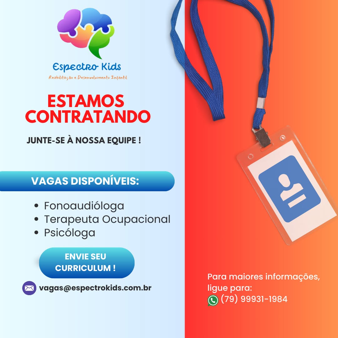 Arte com as vagas abertas na clínica