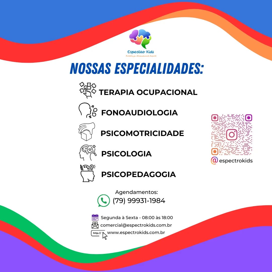 Arte listando as especialidades atendidas